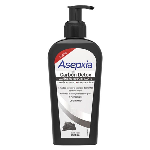 JABON LIQUIDO ASEPXI CARBON 200 ML  (SF)